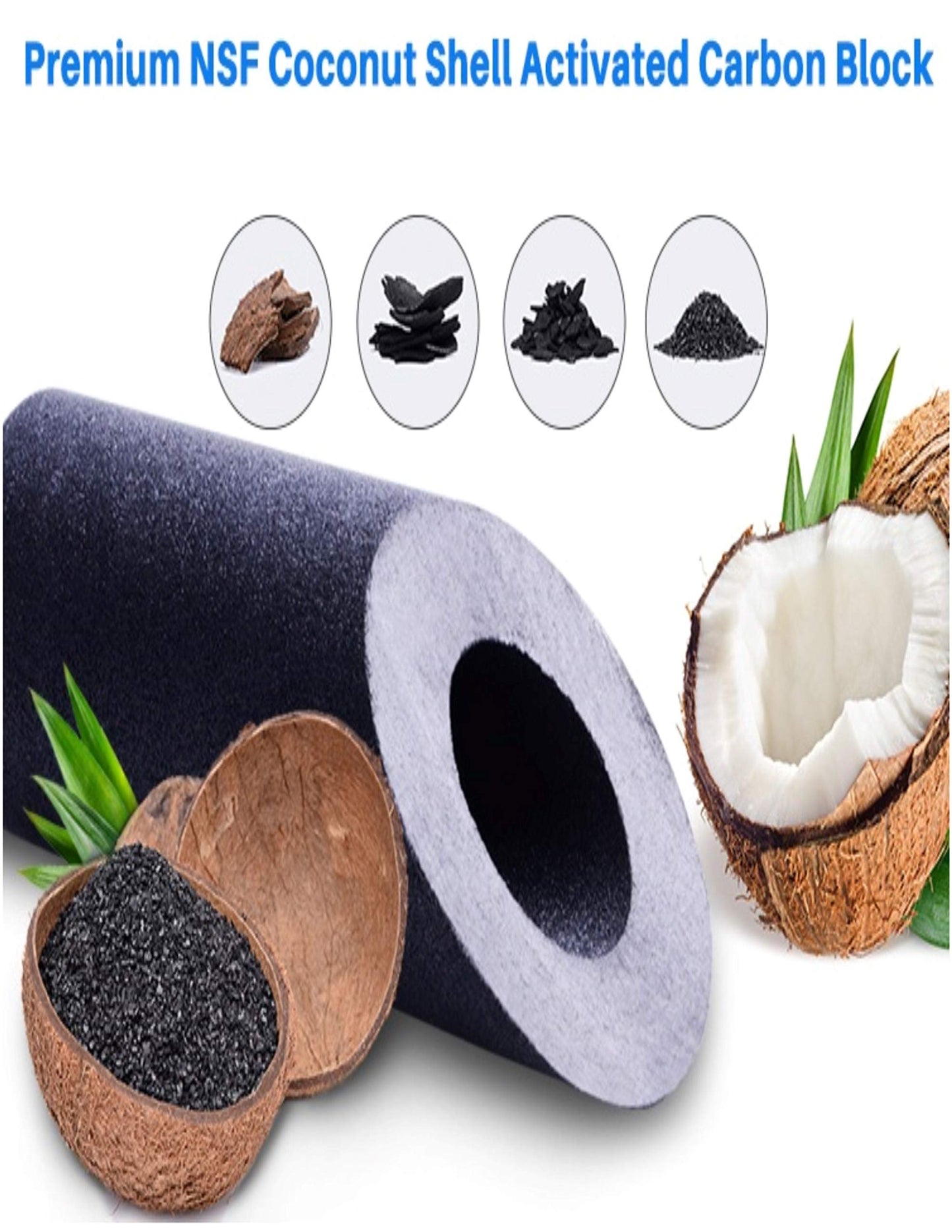 CFS – 2 Pack Carbon Water Filter Cartridges Compatible with 42-34370 Models – Under Sink or Countertop Application Replacement Filter Cartridge Home & Kitchen CFS