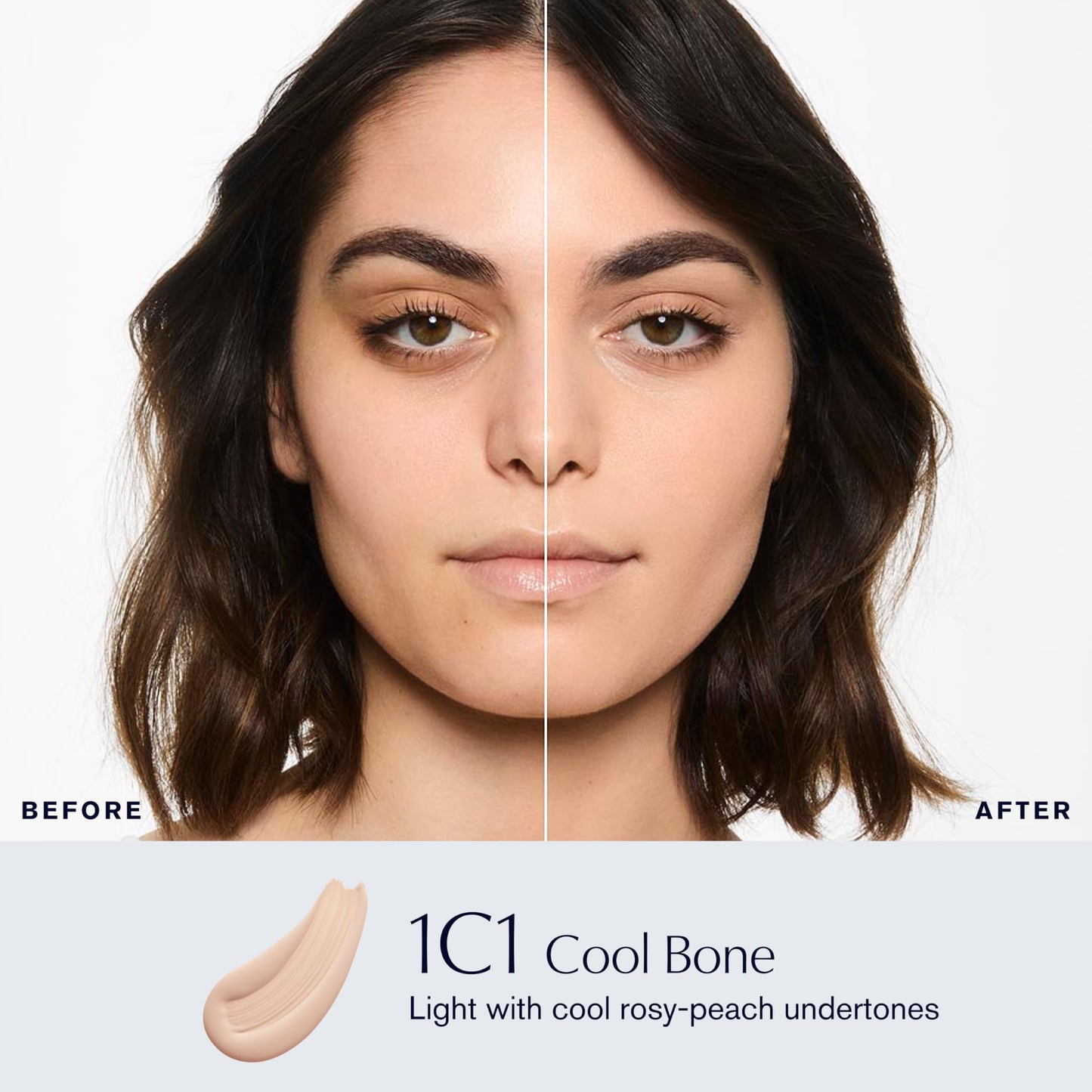 Estée Lauder Double Wear Stay-in-Place Foundation Makeup | 36-Hour Long-Wear Matte Foundation, 1 Fl Oz, 1C1 Cool Bone
