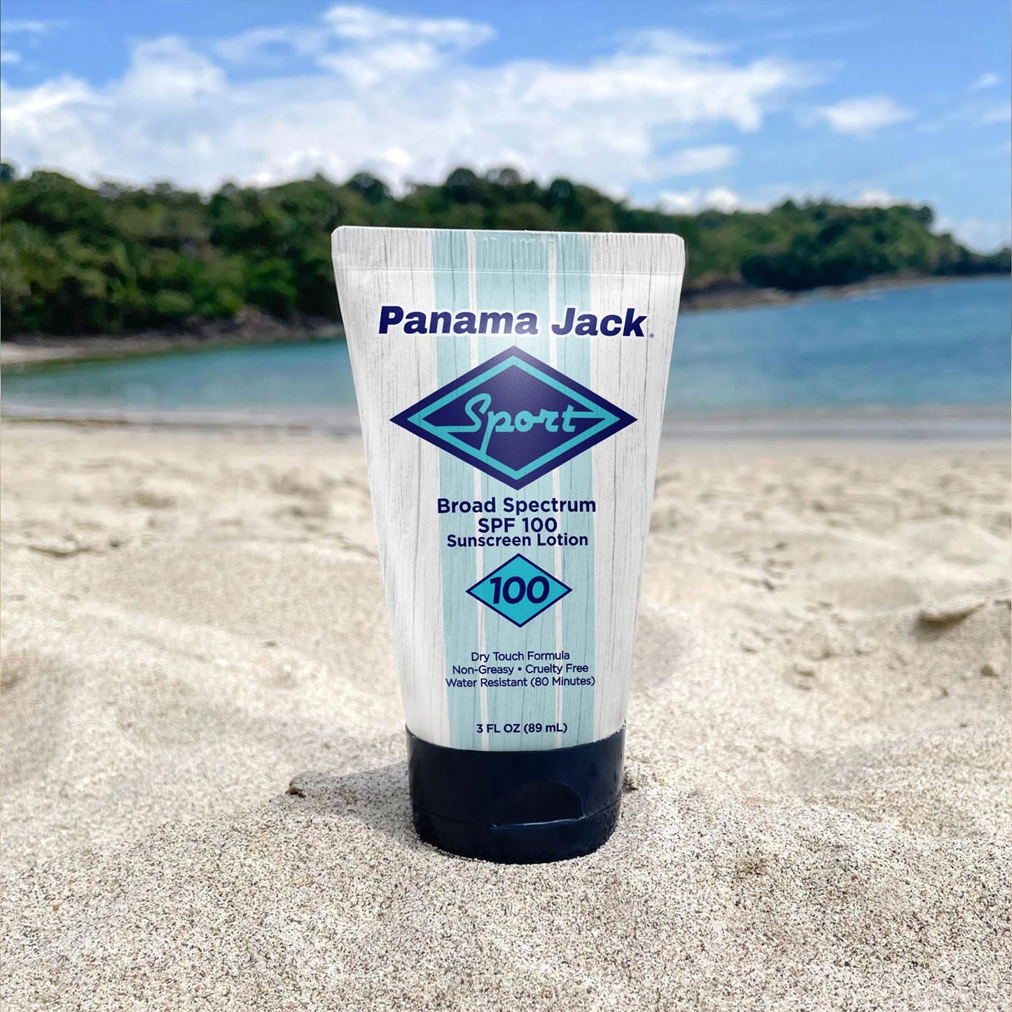 Panama Jack Sport Sunscreen Lotion - SPF 100, Broad Spectrum UVA/UVB Protection, Non-Greasy, PABA, Paraben, Gluten & Cruelty Free, 3 FL OZ (Pack of 2)