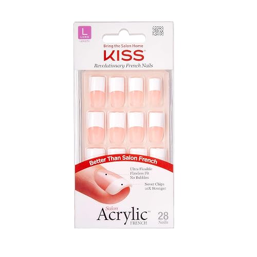 Kiss Salon Acrylic French Kit Back Talk Long Beauty & Personal Care KISS