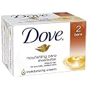Dove Dove Beauty Bar Gentle Skin Cleanser Shea Butter 2 Bars Mois, 3.75 CT