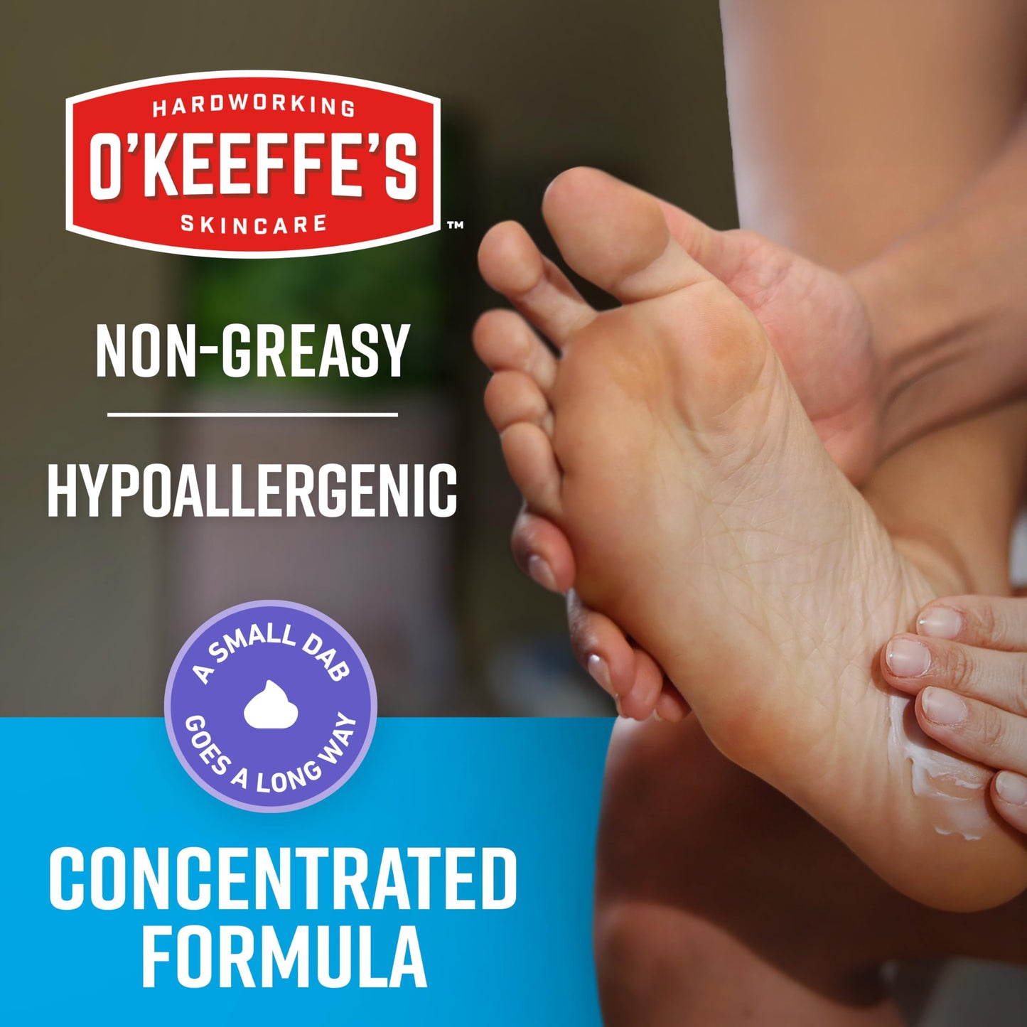 O'Keeffe's for Healthy Feet Night Treatment Foot Cream 3 oz Tube (2 Pack)- Guaranteed Overnight Relief for Extremely Cracked, Dry Feet, Repairing