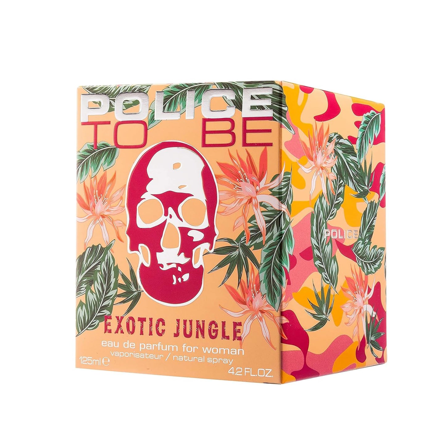 To Be Exotic Jungle For Woman By Police - Summery Floral Scent - Housed In A Botanical Decorated Bottle - Tart-Sweet Fruits And Floral Notes With Soft