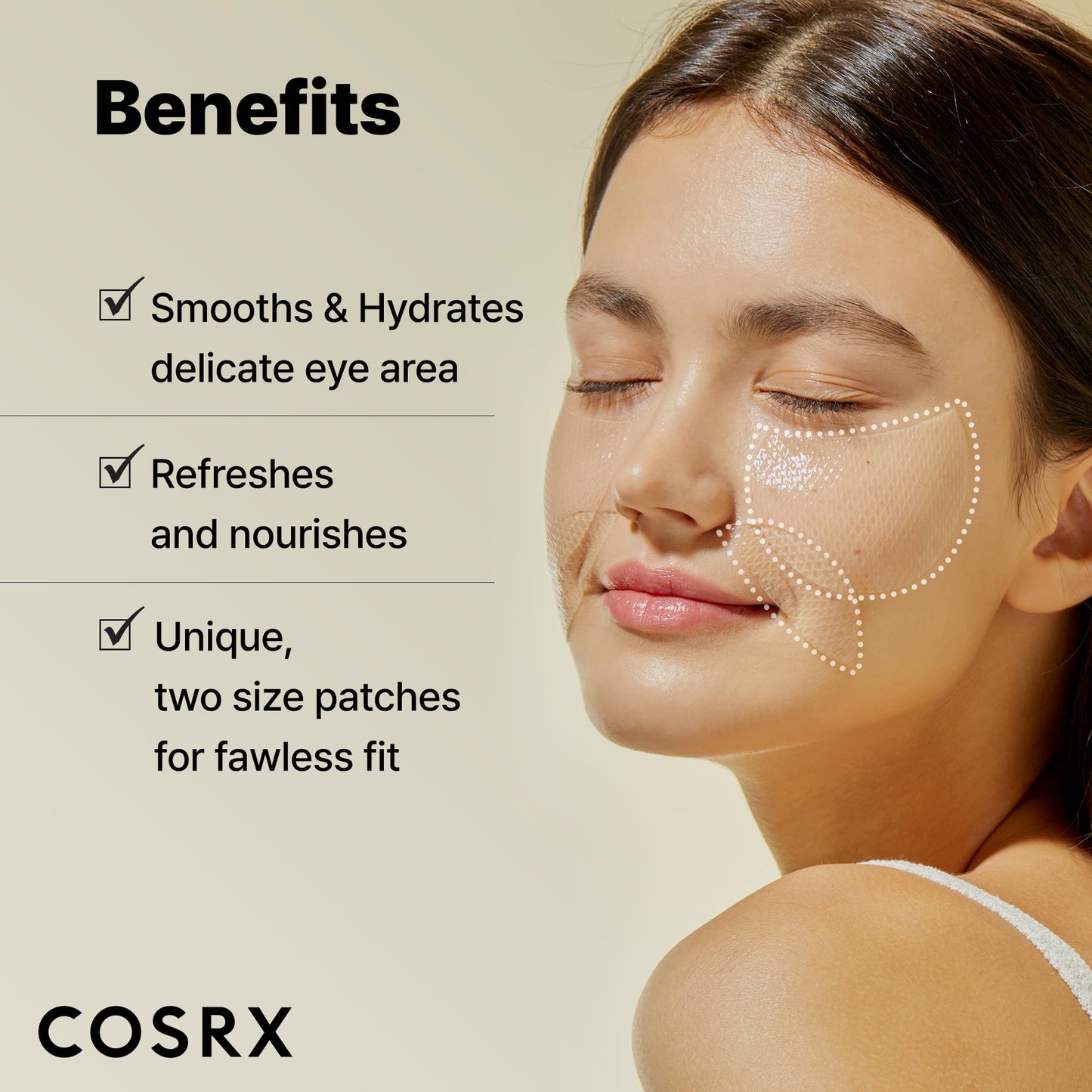 COSRX Advanced Snail Mucin Hydrogel Eye Patch for Fine Lines & Dry Under Eyes, Gel Serum Mask, Hydrating Under Eye Patches (60), Snail Eye Patches Beauty and Personal Care COSRX