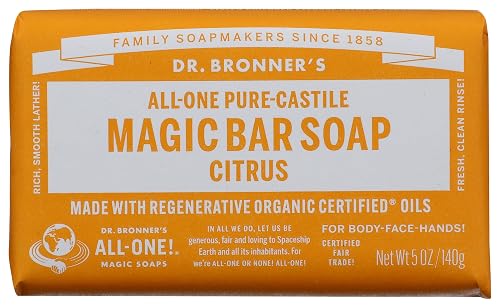 Dr. Bronners Citrus Castile Bar Soap, 5 OZ