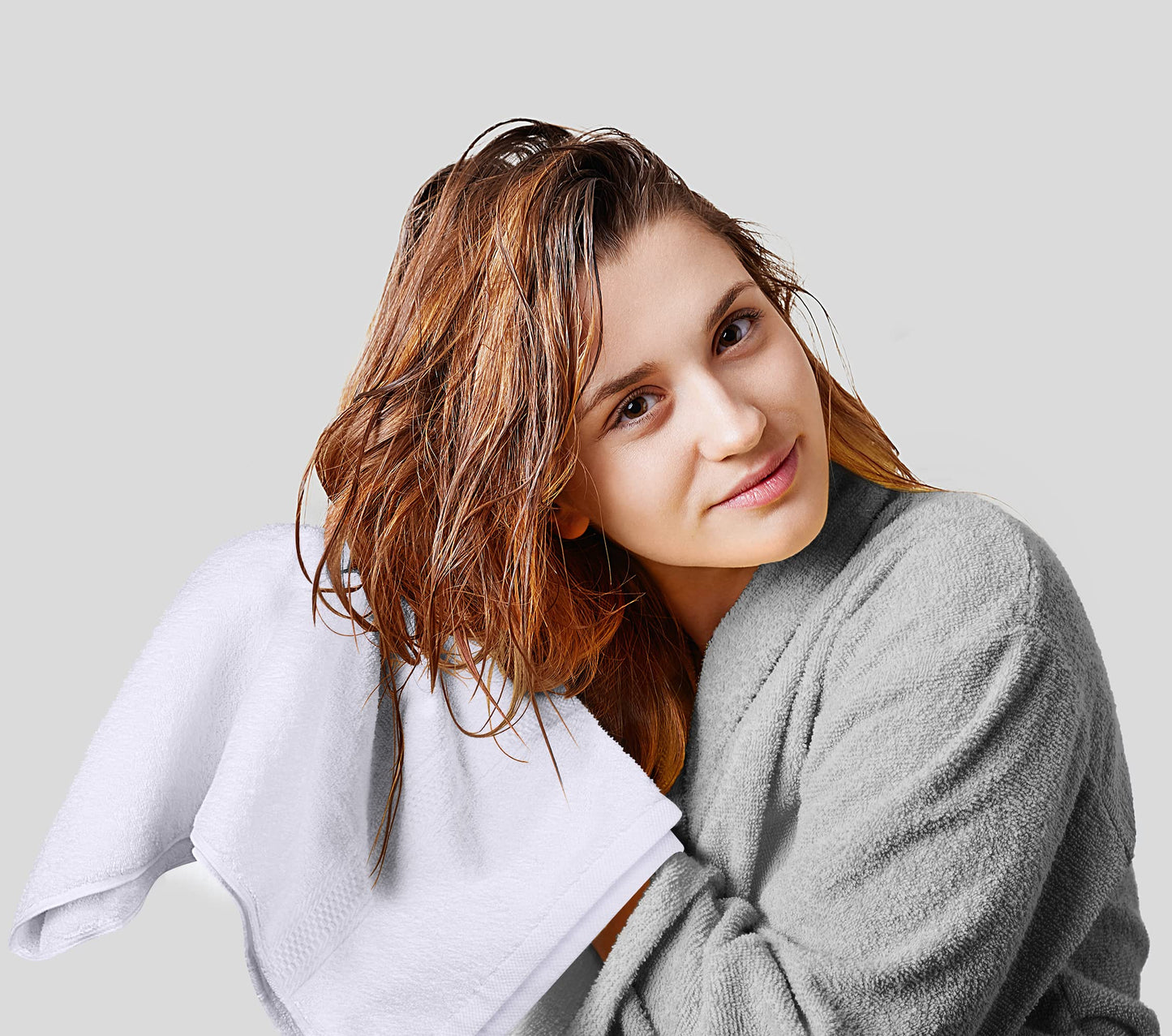 Utopia Towels 8 Piece Luxury Towel Set - Majestic Plush, Super Absorbent & Quicker-to-Dry, Thick 100% Ring Spun Cotton Towels for Bathroom, Spa…