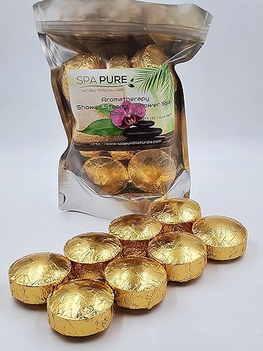 Spa Pure Cold Relief Aromatherapy: Shower Steamers, Shower Bombs, Bath Melts, USA Made with 100% Pure Essential Oils - Transform Your Shower 8 Count…