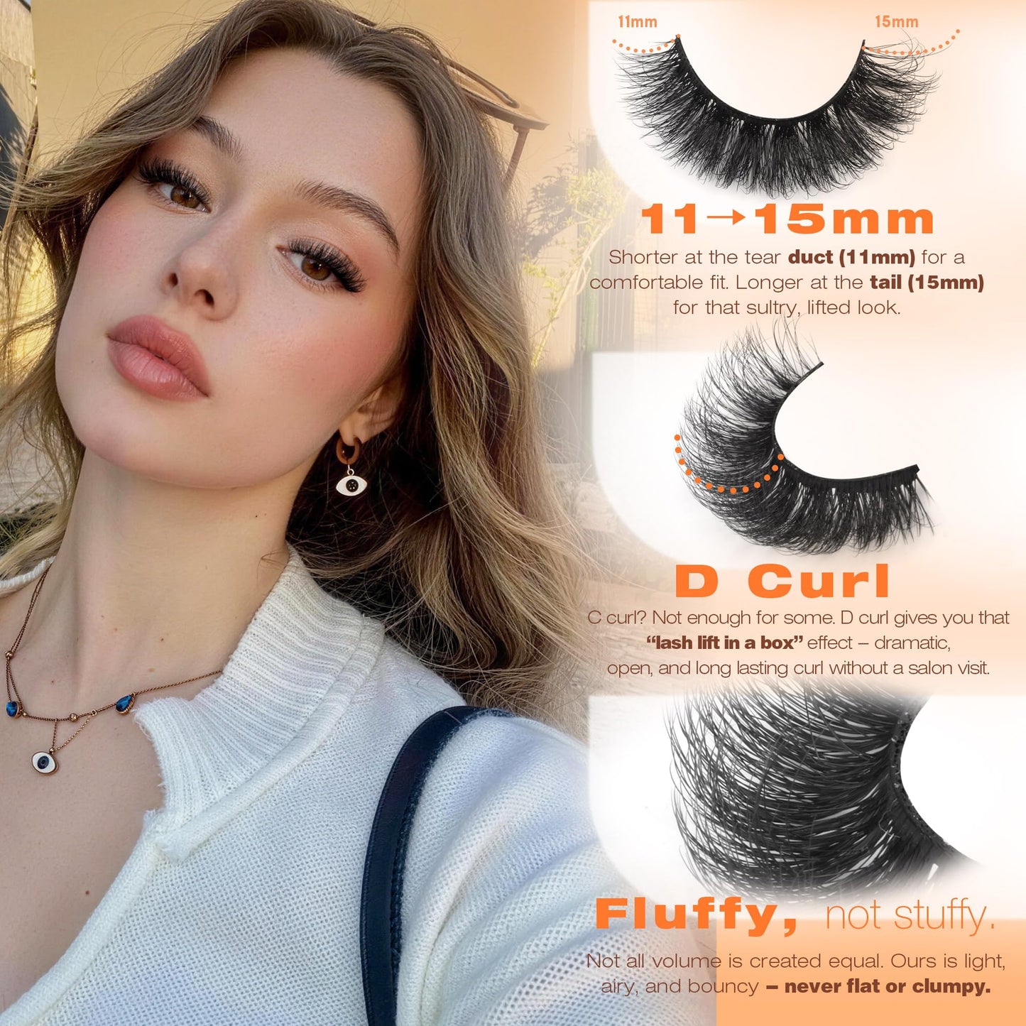 Short Lashes Natural Look False Eyelashes Thick Volume Faux Mink Lashes Pack Wispy Strip Fake Eyelashes Cat Eye Lashes that Look Like Extensions 14 Beauty and Personal Care ALICROWN HAIR
