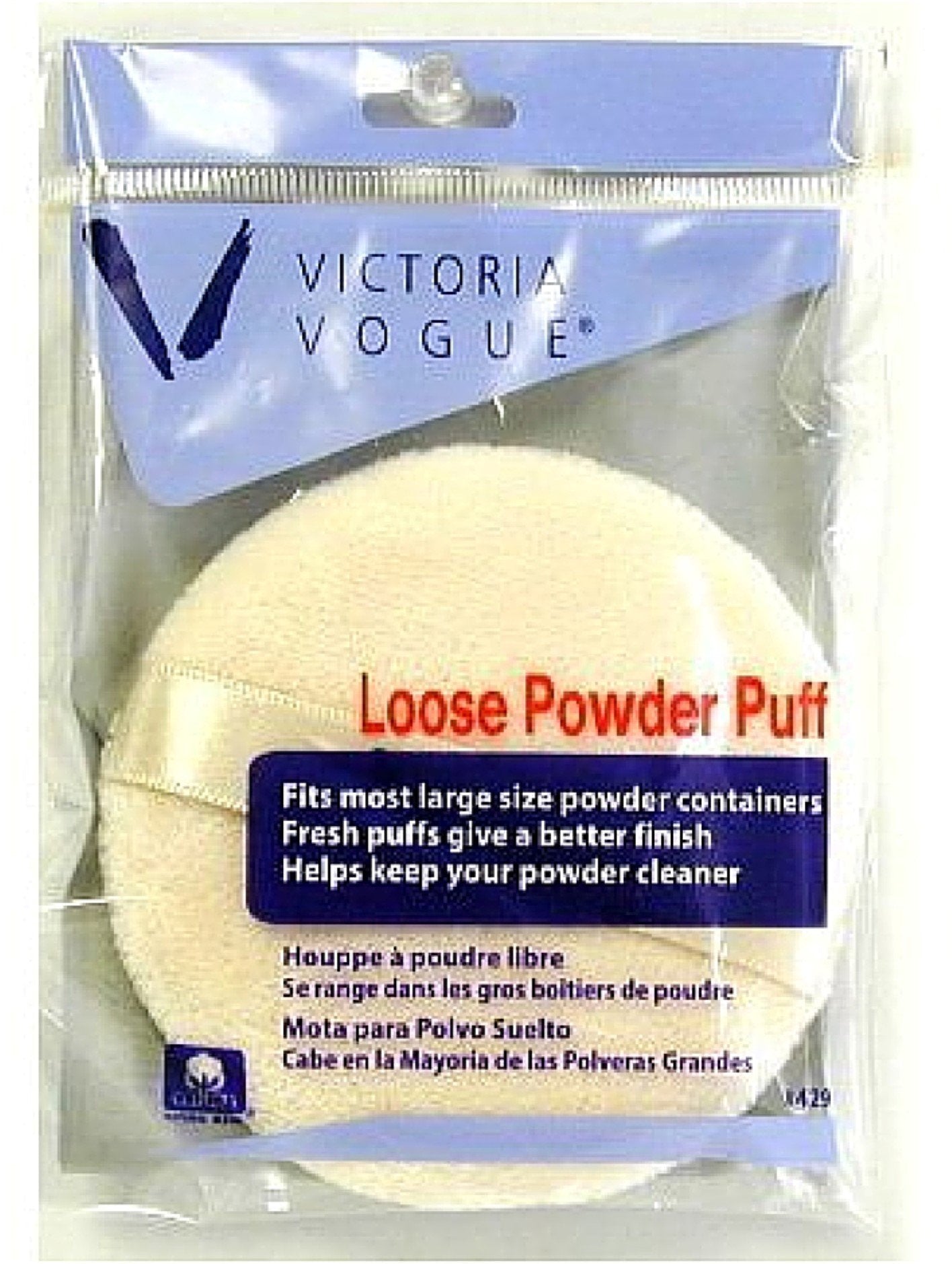 Victoria Vogue Round Loose Powder Puff 1 ea
