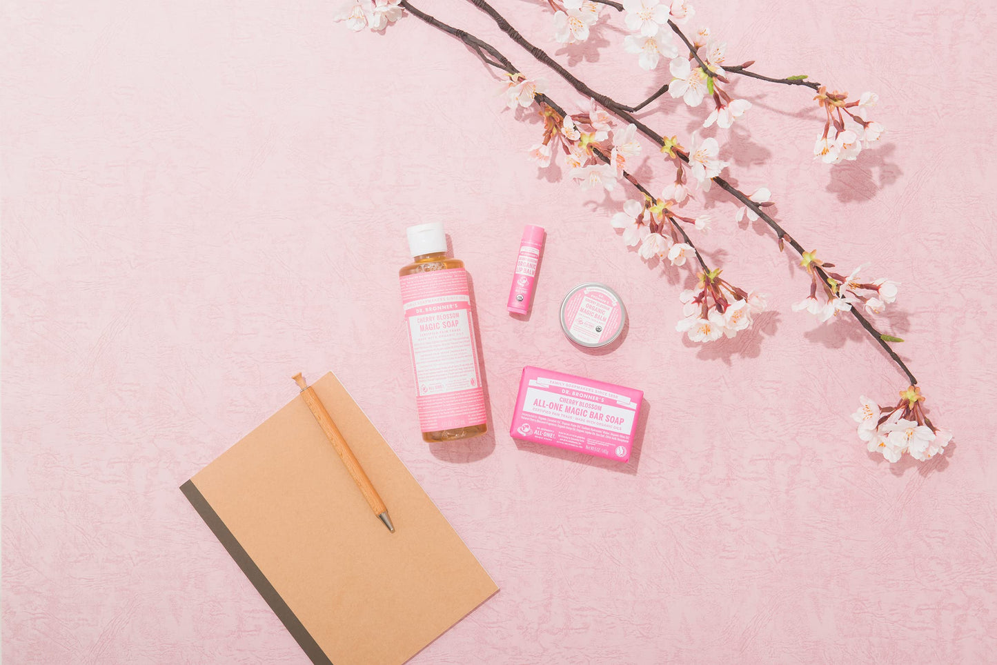 Dr. Bronners Cherry Blossom Pure-Castile Liquid Soap, 240 ML Beauty & Personal Care Dr. Bronner's