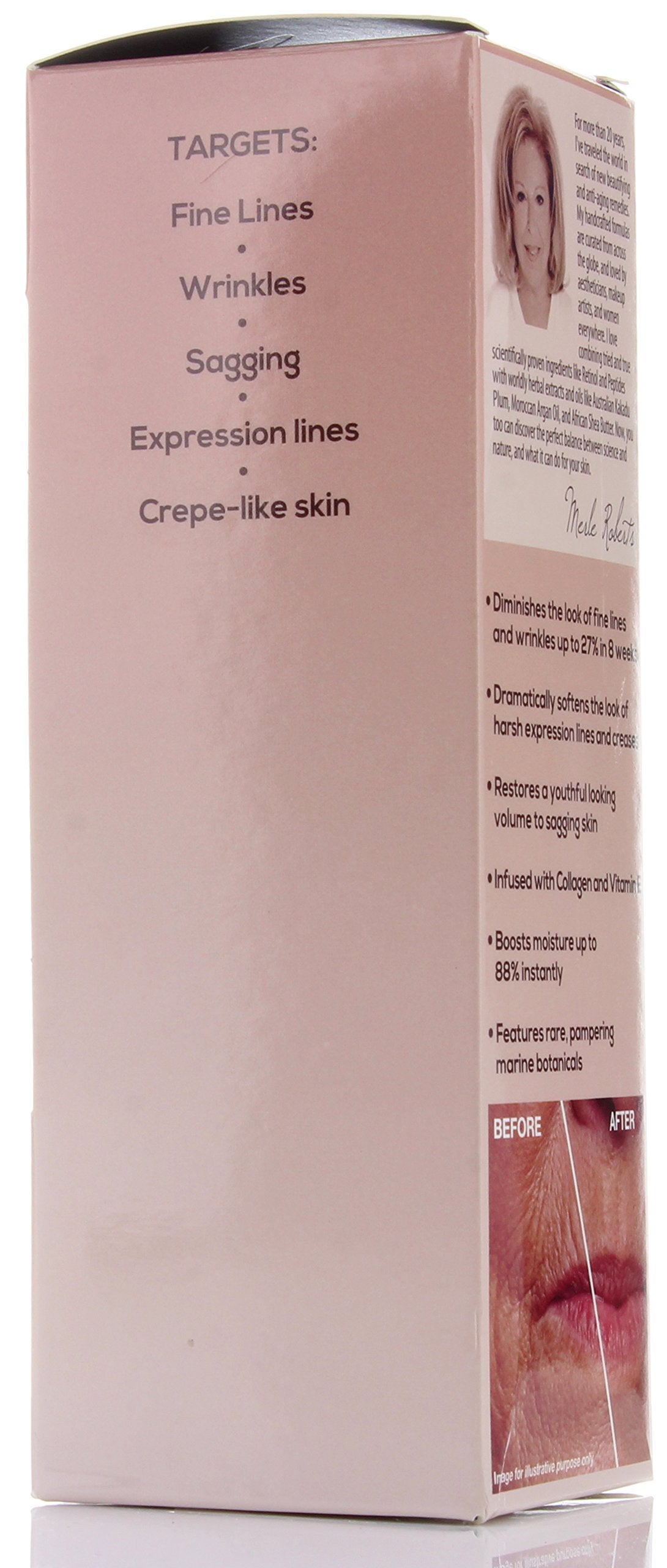 Merle Roberts Dark Spot Serum with Collagen. Anti-aging serum for Wrinkles, Sagging Skin, & Fine lines. With Bulgarian Rose & Antioxidant Superfood