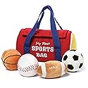 Baby GUND My First Sports Bag Stuffed Plush Playset, Baby Gift Toys for Boys and Girls Ages 1 & Up, 5 Piece, 8"