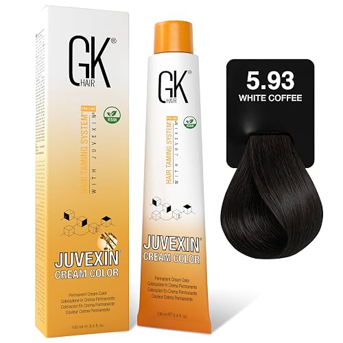 GK HAIR Global Keratin Professional Hair Color Cream Tube (3.4 Fl Oz/100ml) Nourishing & Cleansing Colors for Styling High Performance Long Lasting