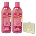 Bath & Body Works Costa Rica Pink Pineapple Sunrise 2 Piece Moisturizing Shampoo Set with a Marbela Natural Oats Sample Soap