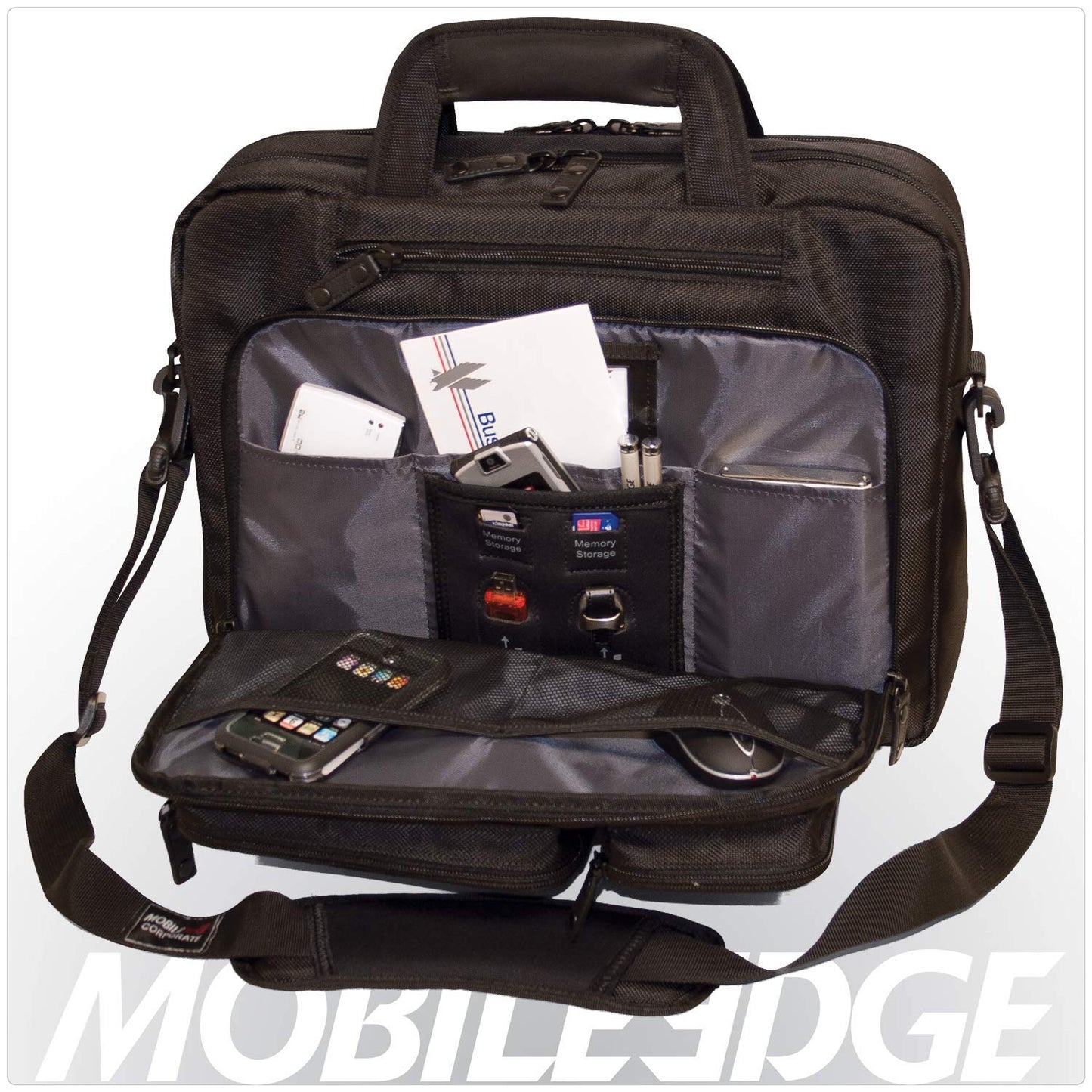 Mobile Edge Corporate Briefcase- 16-InchPC/17-Inch Compatible with Macbook fits all iPad generations including iPad4
