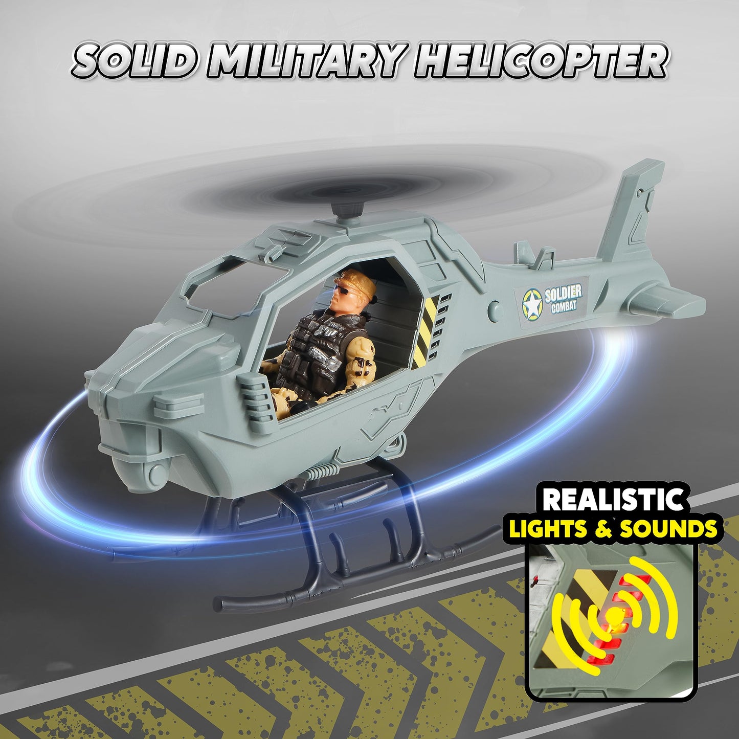 JOYIN Military Base Playset – Army Vehicles, Soldier Action Figures & Weapon Gear Accessories, Military Combat Toys for Kids