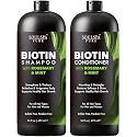 SOULSPA PURE Biotin Rosemary Shampoo and Conditioner Set - Sulfate Free Scalp Care & Hair Strengthening for Thinning, Color-Treated Hair - Rosemary