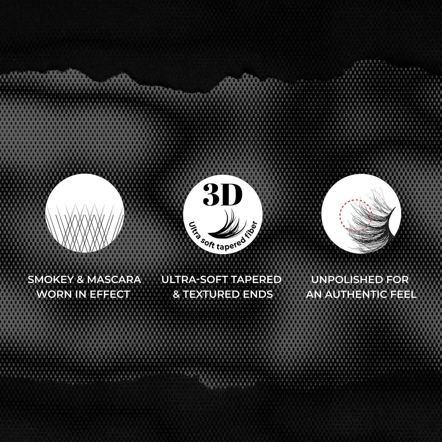 KISS Rebel, False Eyelashes, 'Volume Up', 12mm, Includes 1 Pair Of Lash, Easy to Apply, Reusable Lash Clusters