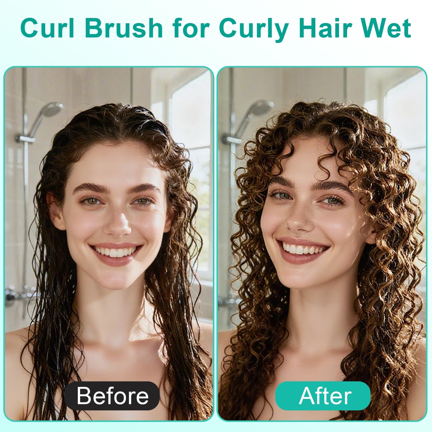 Curly Hair Brush, Curl Defining Brush with Soft Boar Bristles Detangling Tangled Glides, Wide-Teeth Design Effortlessly Shaping & Defining Curls Beauty and Personal Care Weldilgit