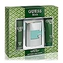 GUESS Man Eau de Toilette 3 Piece Gift Set - Cologne Spray 2.5 Fl. Oz., Deodorizing Body Spray 6.0 Oz., & Shower Gel 6.7 Fl. Oz.