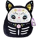 Squishmallows 12-Inch Zelina The Day of The Dead Cat - Soft Plush Black Kitty with Sugar Skull Design - Collectible Stuffed Animal Pillow - Halloween…