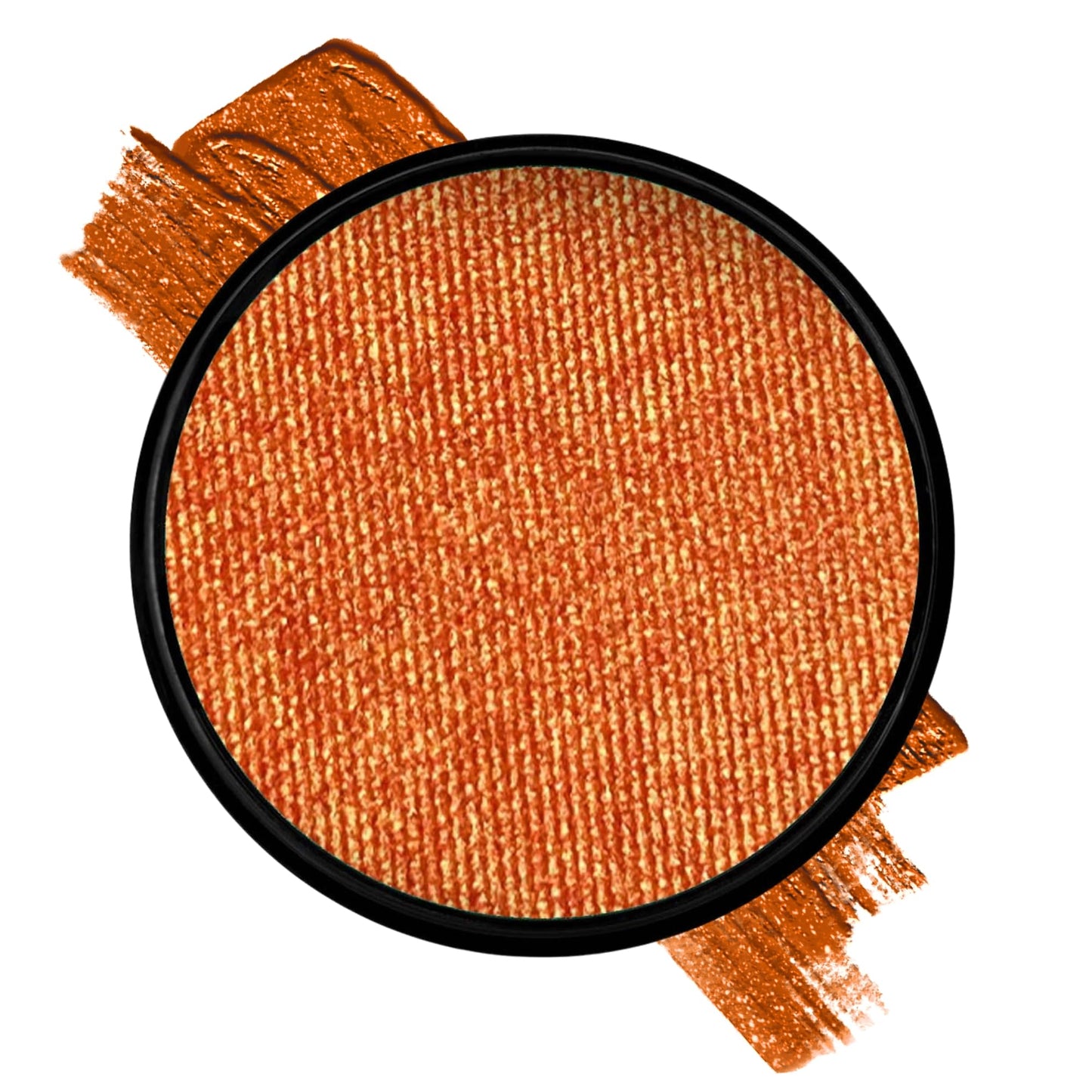 Mehron Paradise FX Metallics - Metallic Orange 1.4 oz | Professional Water Activated Shimmering Metallic Paint for Raves, Costumes, Special Effects