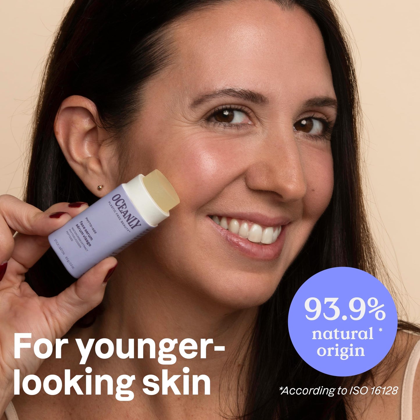 ATTITUDE Oceanly Face Serum Stick, EWG Verified, Plastic-free, Plant and Mineral-Based Ingredients, Vegan and Cruelty-free Beauty Products, PHYTO