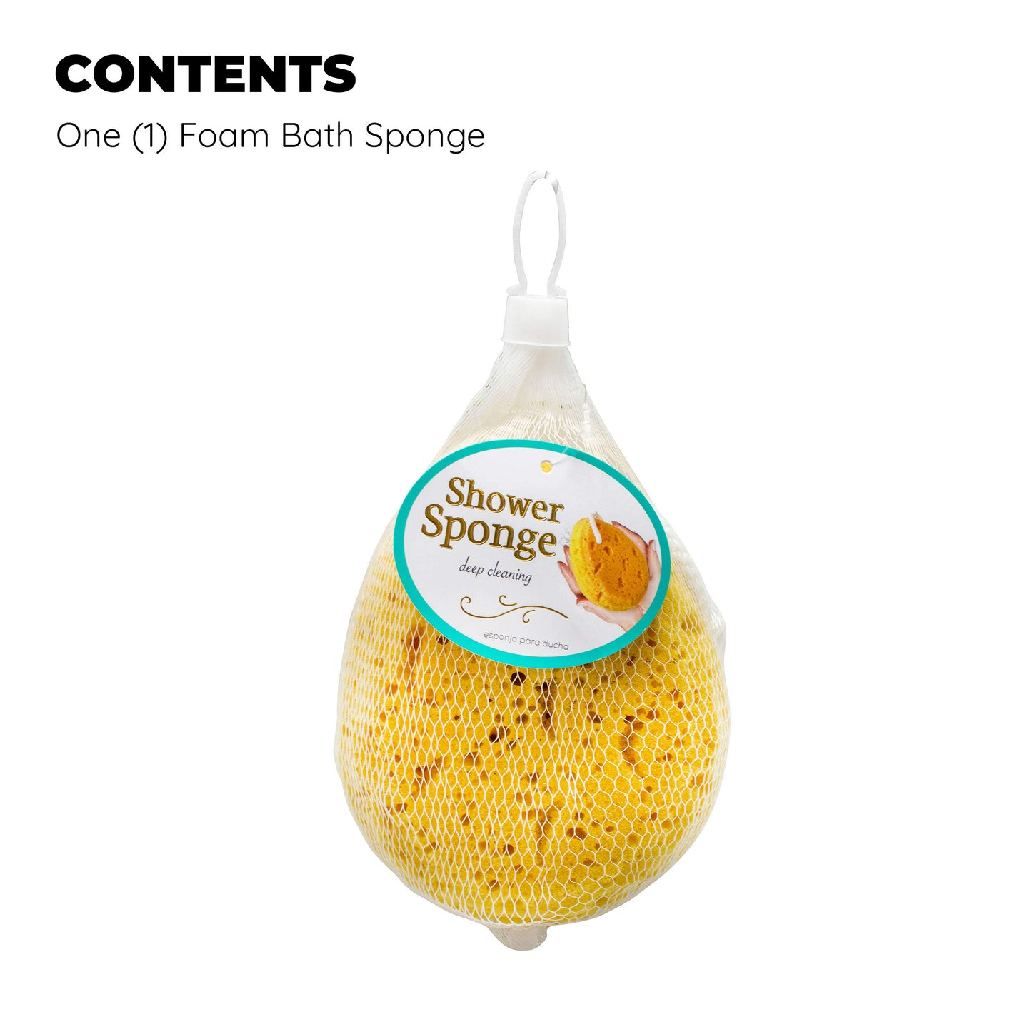 Jacent Deep Cleaning Foam Body Sponge, 1 EA