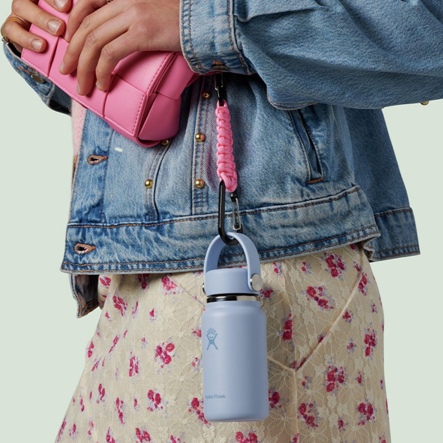 Hydro Flask Micro Water Bottle - Insulated Leak Proof Mini Flask - Stocking Stuffer or White Elephant Gift 6.7 Oz Trillium