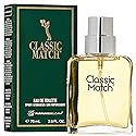 PB ParfumsBelcam Classic Match Green Eau De Toilette Spray for Men - Fresh Chypre Cologne, Bergamot, Basil, Musk, Long-Lasting Masculine Fragrance