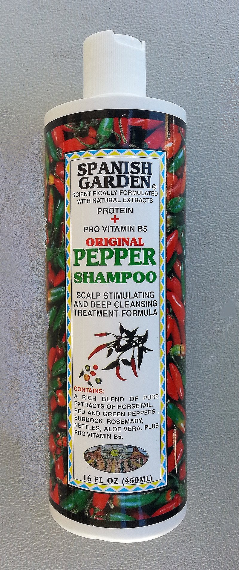 Spanish Garden N'iceshop Original Pepper Shampoo 16 Oz