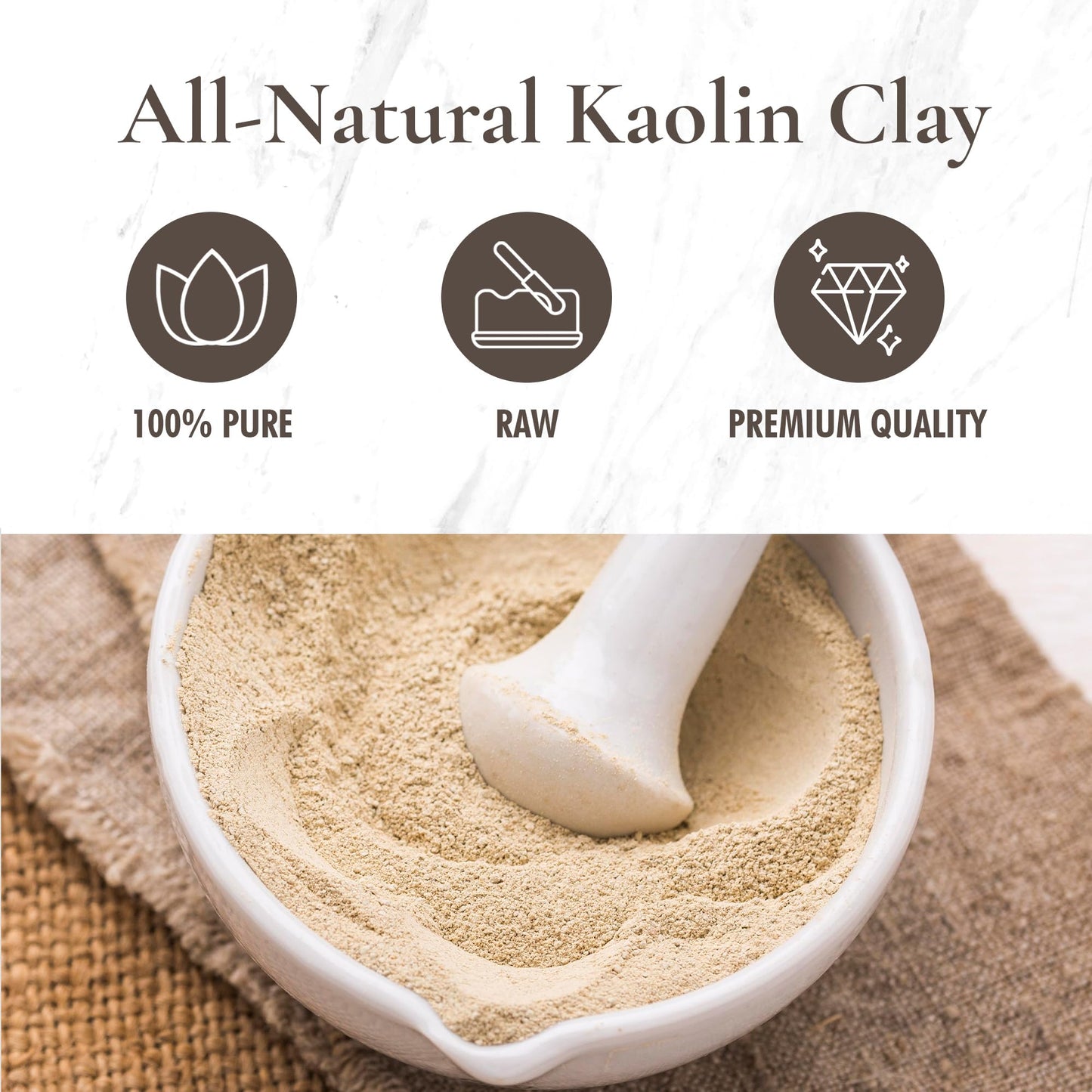 Rhassoul Clay - Ghassoul Clay 1 Lb - Moroccan Lava Clay - Detoxifying and Rejuvenating clay by SaaQin®