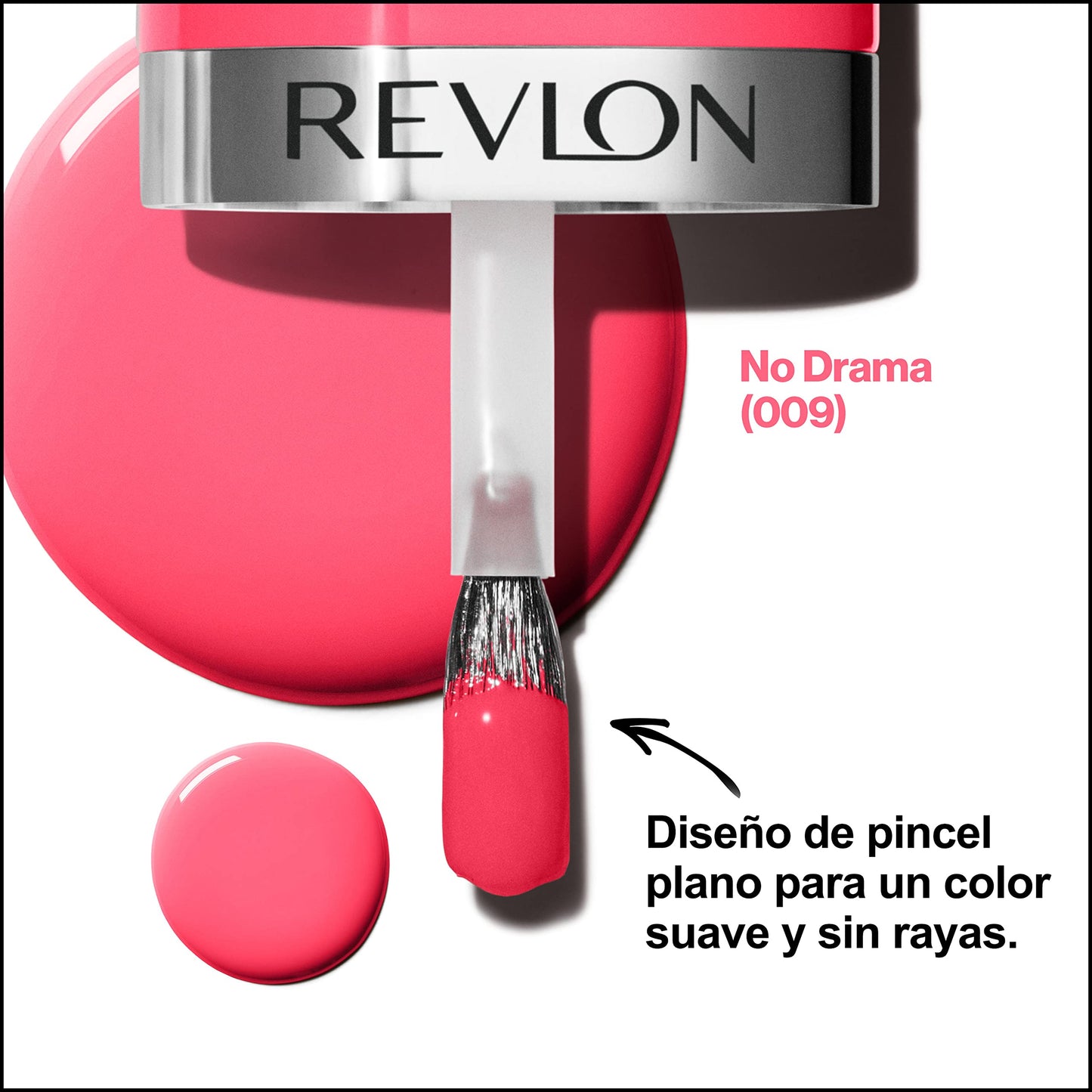 REVLON Ultra HD Snap Nail Color, Natural Rich Glossy Polish, 100% Vegan Formula, No Base or Top Coat Needed, 009 No Drama, 0.27 fl oz