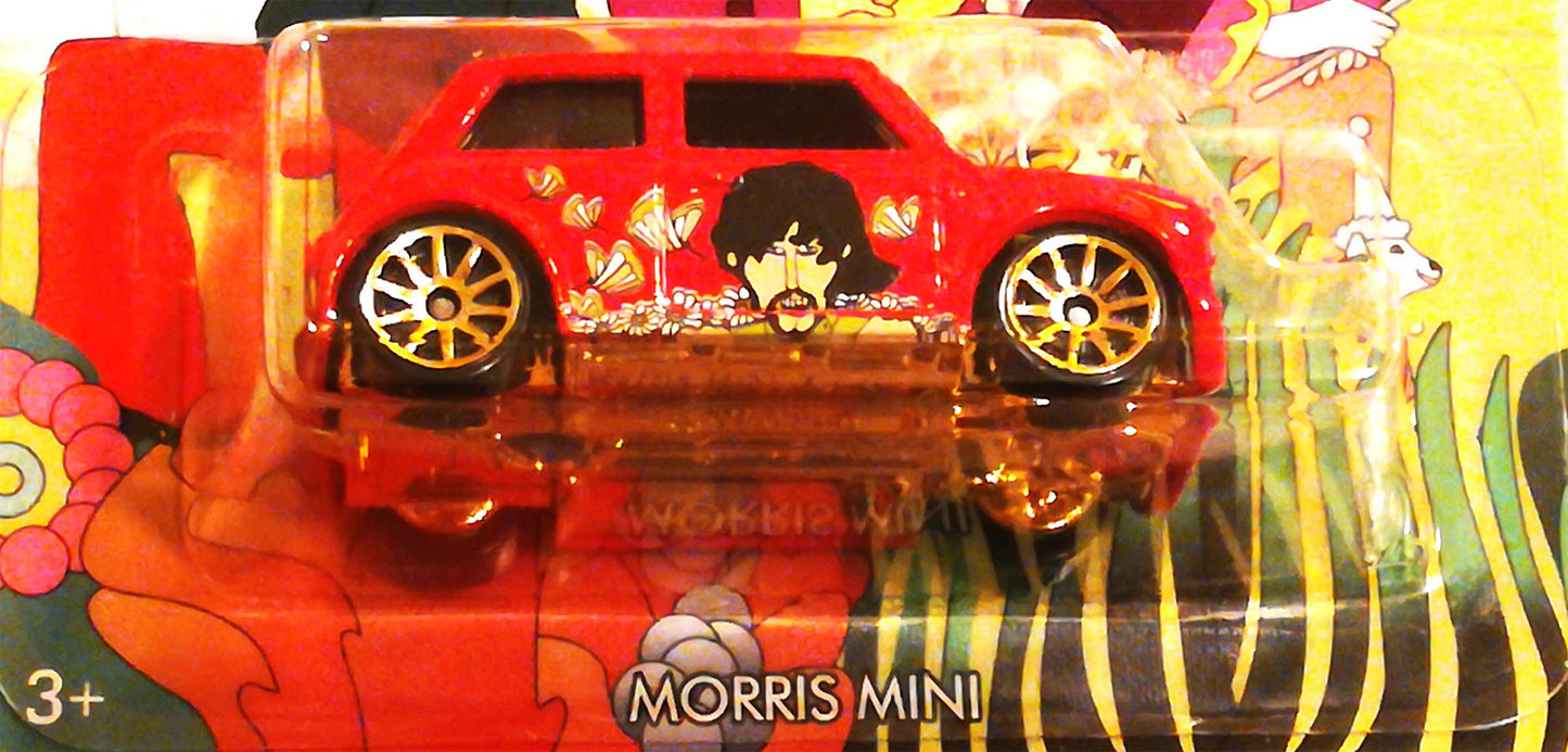 Hot Wheels 2016 The Beatles 50th Anniversary Yellow Submarine Morris Mini 4/6, Red