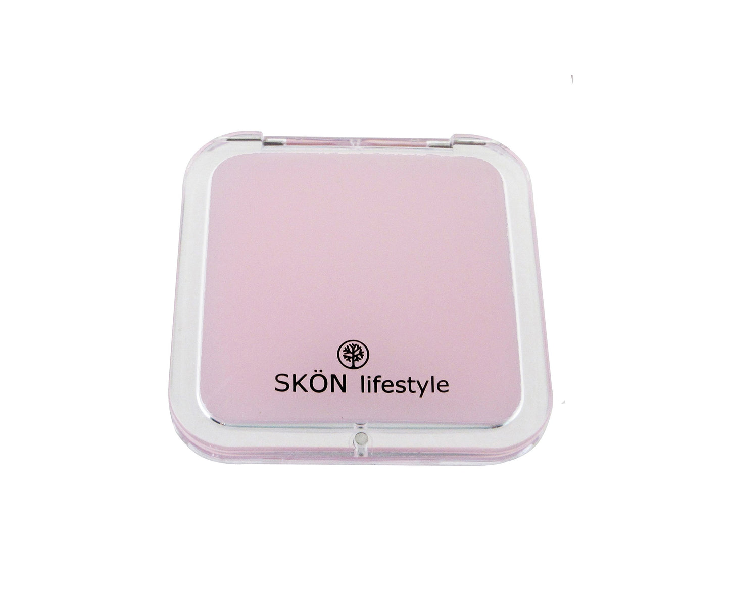 SKÖN lifestyle - Missy 10X/1X Personal Compact Glass Mirror - Strong 10X magnification and traditional 1X mirror, Full 180 degree opening, Effortless