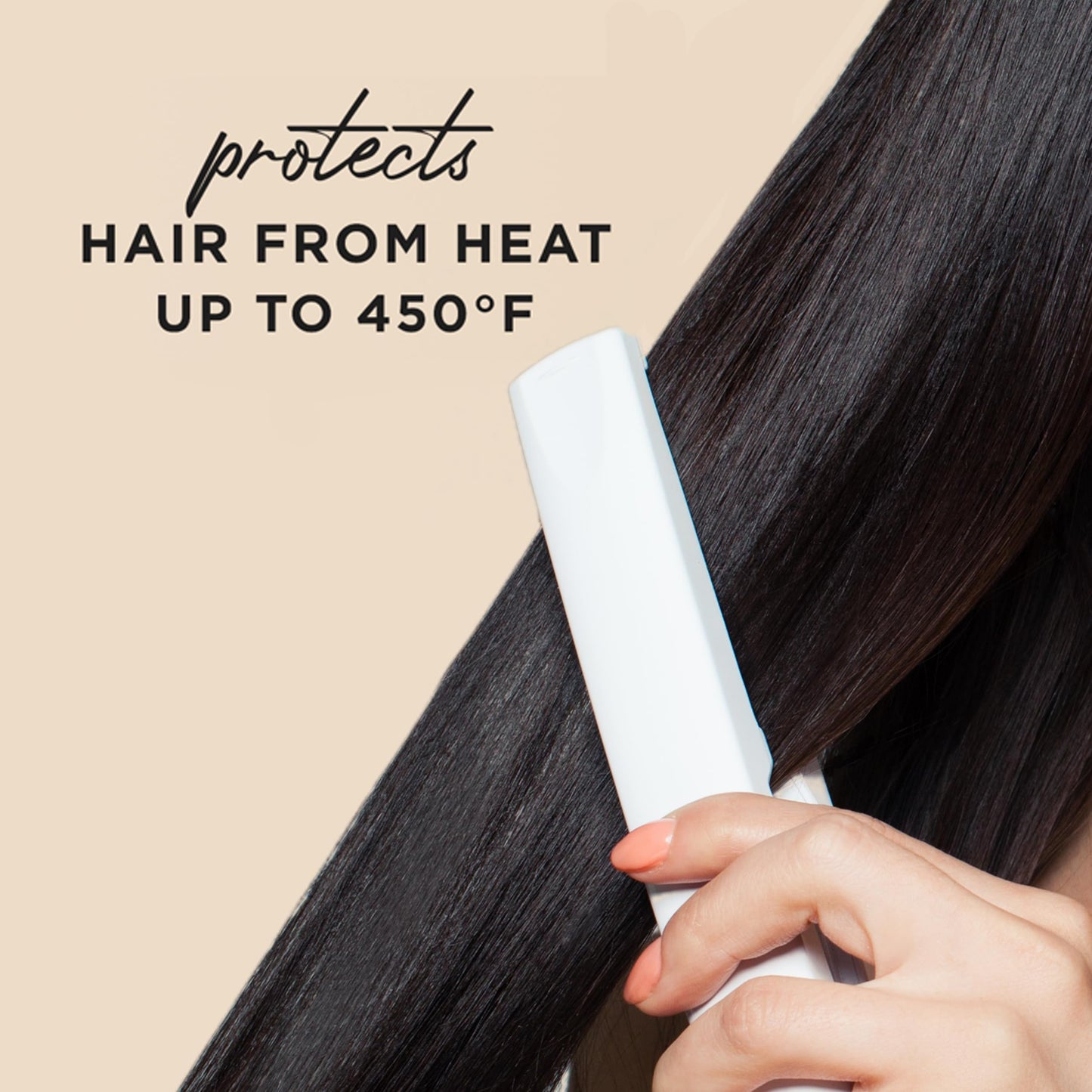 Hair Food Coconut & Argan Oil Heat Protectant Leave-In Spray for All Hair Types, 450°F Heat Protection, Sulfate-Free, Paraben-Free, Dye-Free