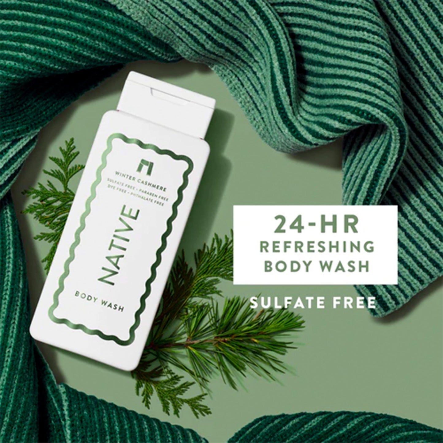 Native Limited Edition Winter Cashmere Body Wash 18 oz - Packi Of 02
