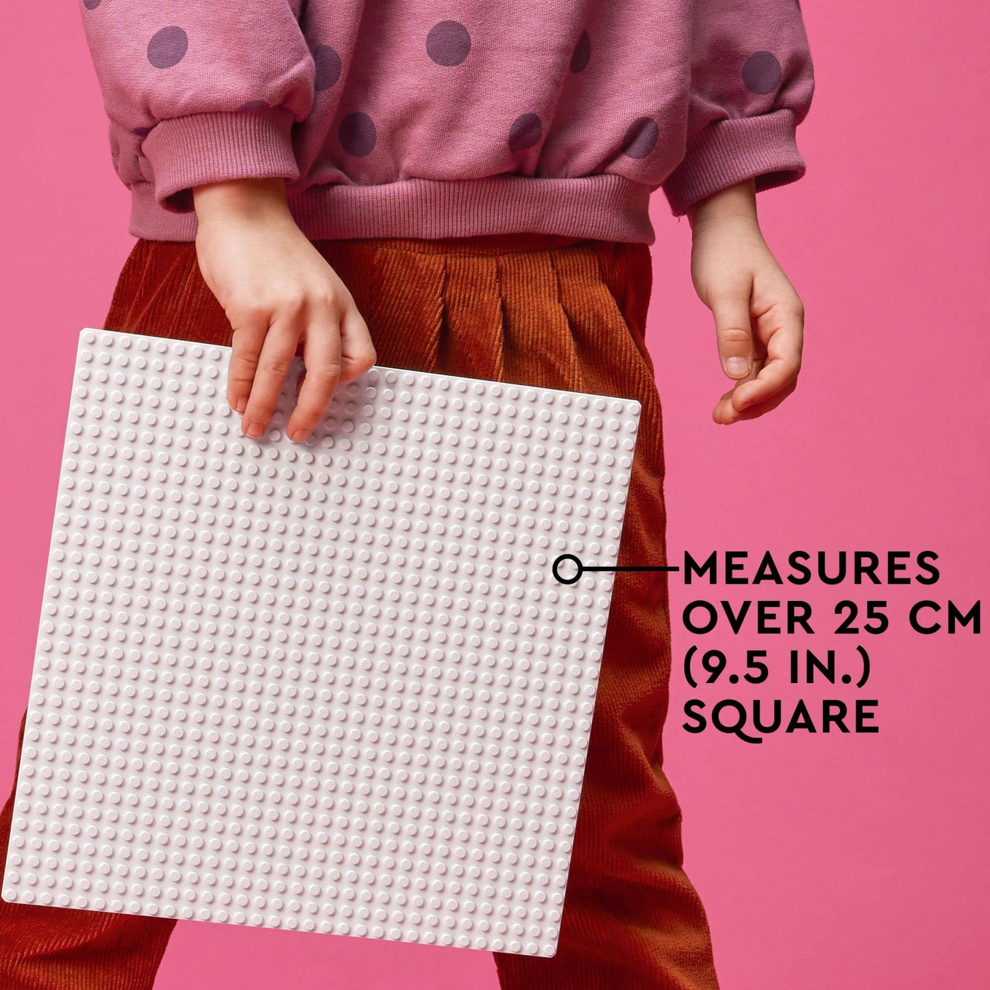 LEGO Classic White Baseplate 11026, 32x32 Stud Foundation for Building, Playing & Displaying Creations, Great for Snowy & Winter Scenes