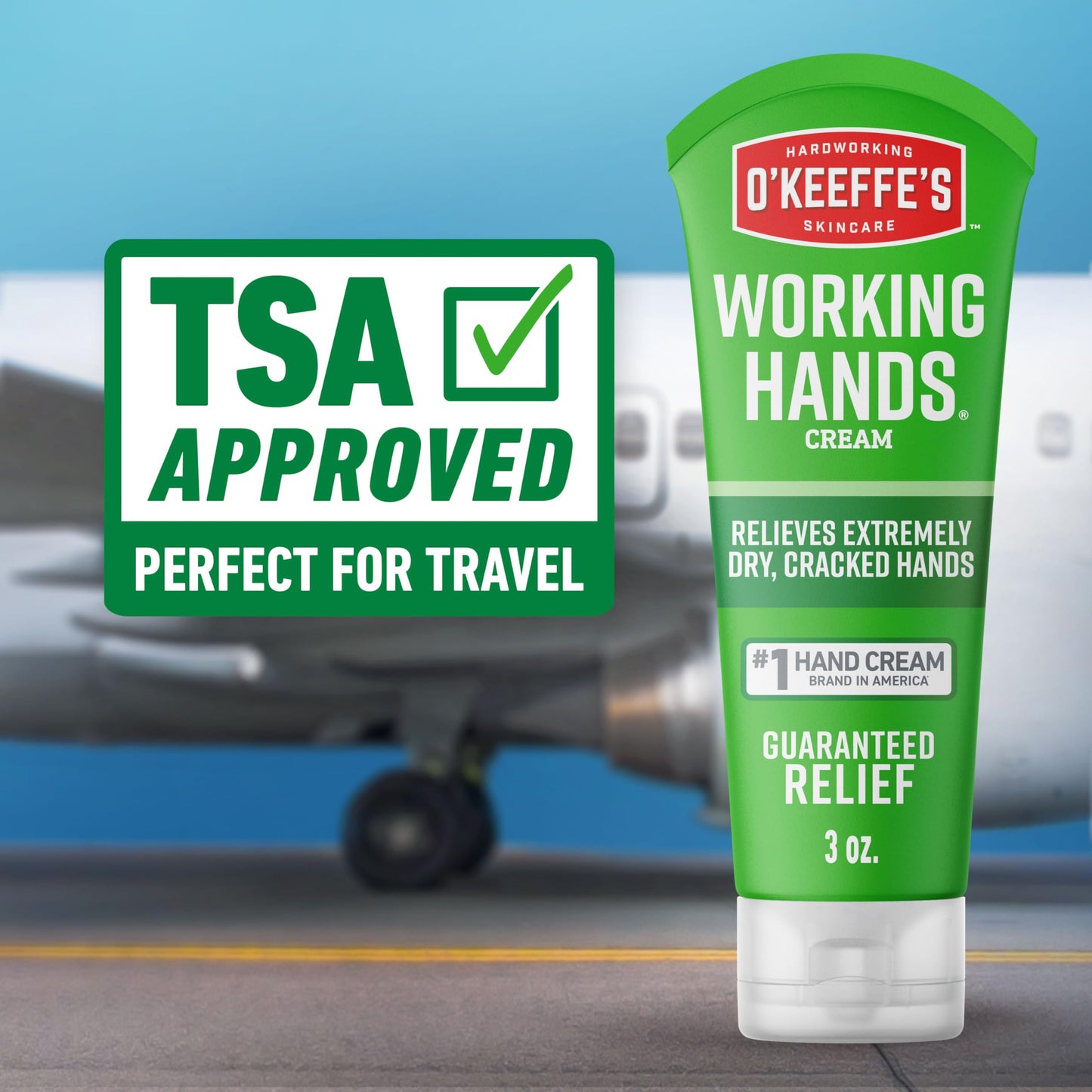 O'Keeffe's Working Hands Hand Cream (3 oz Tube) and Healthy Feet Foot Cream (3 oz Tube) - Repairing Skincare for Extremely Dry, Cracked Hands