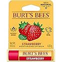 Burt's Bees Moisturizing Lip Balm, Strawberry, 0.15 Ounce