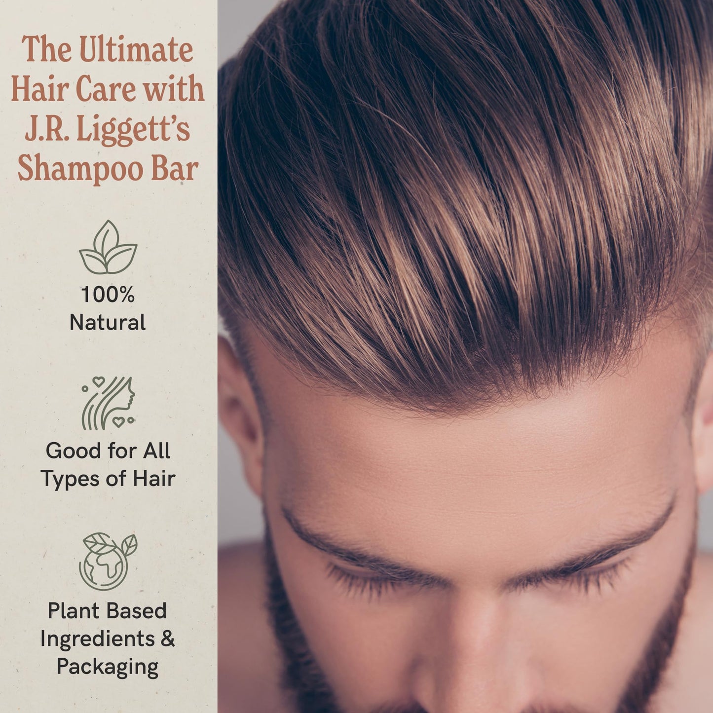 J·R·LIGGETT'S Shampoo Bar - Moisturizing Formula, All-Natural Solid Shampoo Bar with Coconut Oil & Aloe Vera, Sulfate-Free, Detergent-Free, Restores