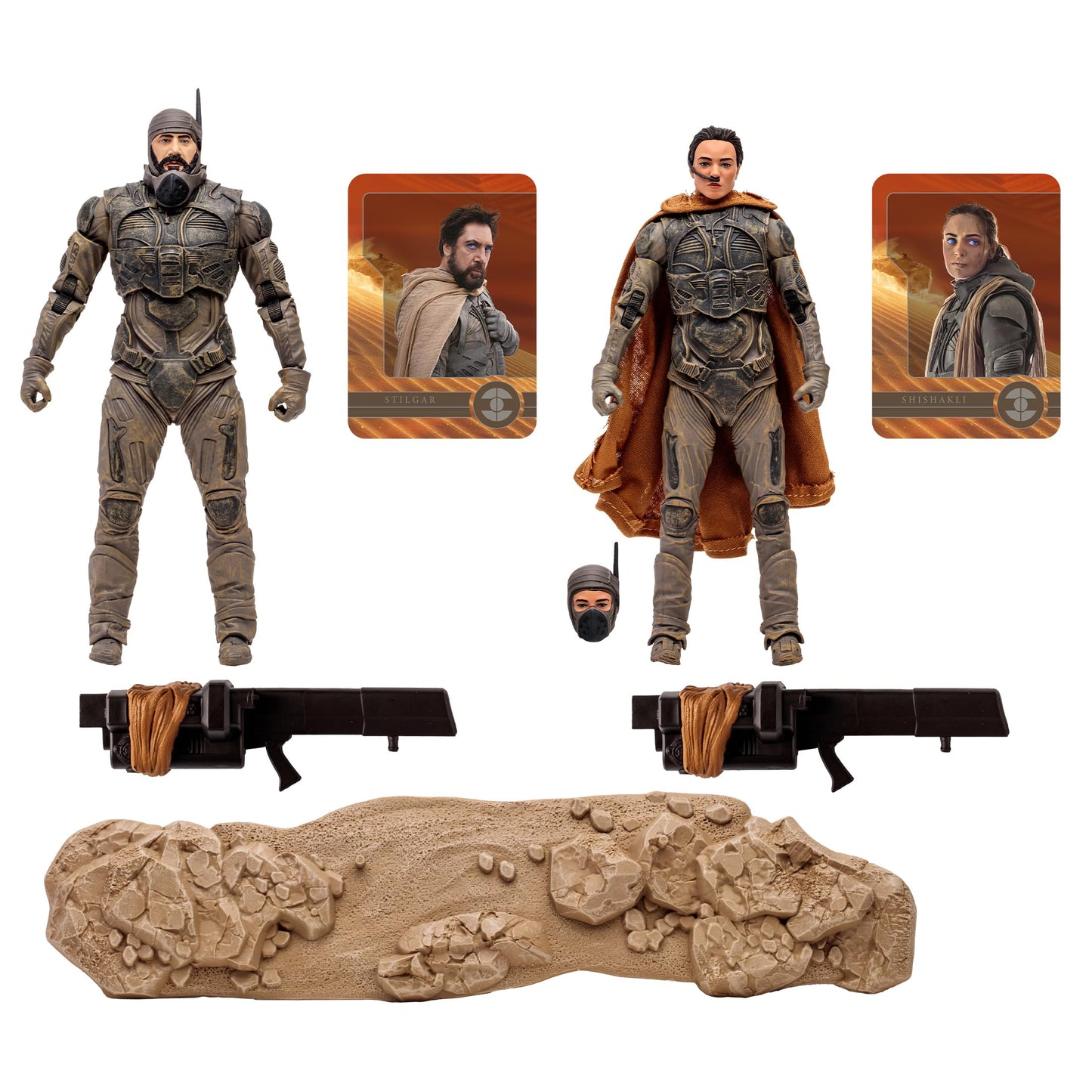 McFarlane Toys Dune: Part Two Stilgar & Shishakli 7-Inch Action Figures 2-Pack Gold Label - Incredibly Detailed Fremen Leaders with Ultra…