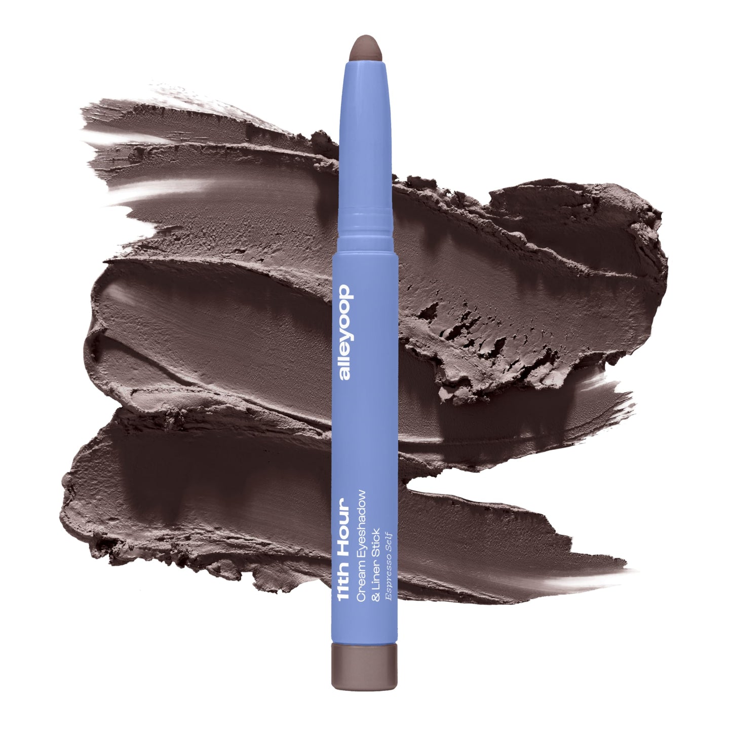 ALLEYOOP 11th Hour Cream Eye Shadow Sticks - Espresso Self (Matte) - Award-winning Eyeshadow Stick - Smudge-Proof and Crease Proof for Over 11 Hours