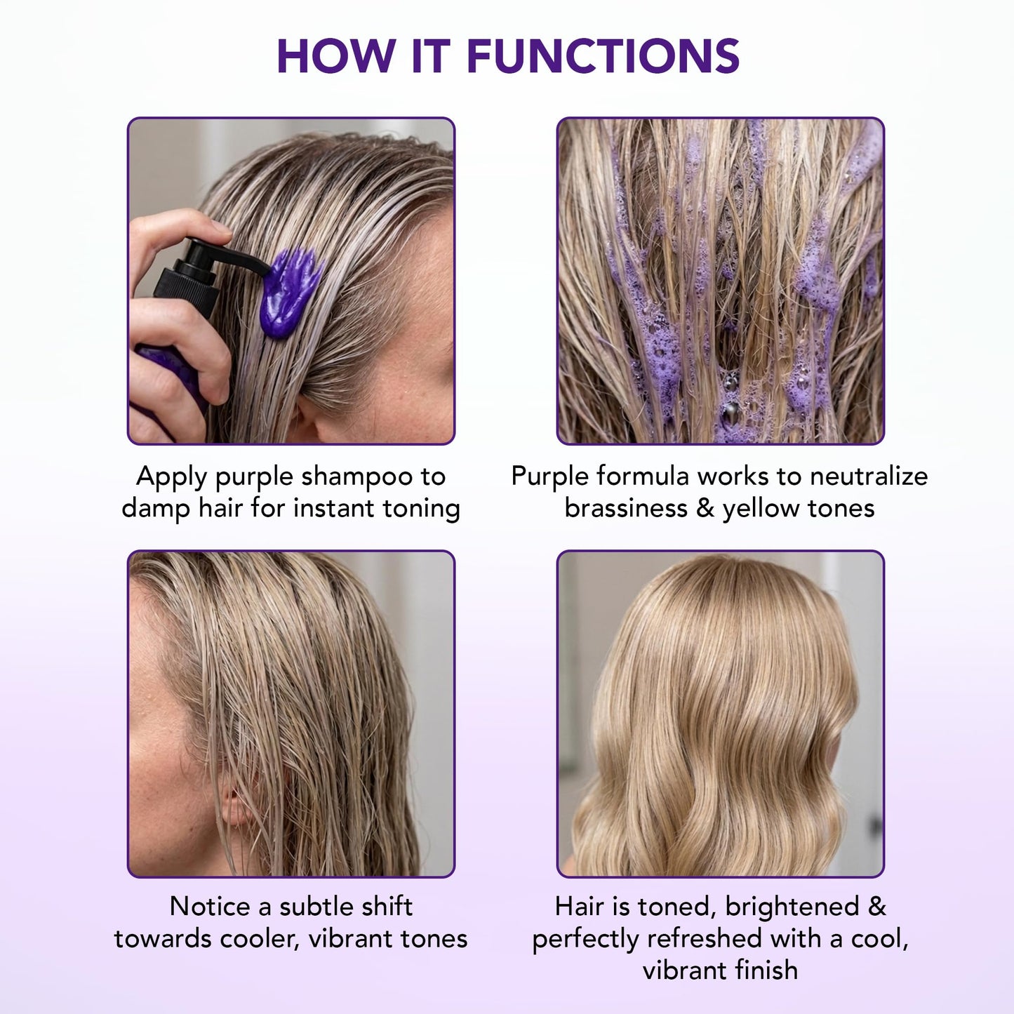 Botanic Hearth Purple Shampoo 16 Fl Oz | For All Shades Of Blonde, Silver & Gray Hair | With Lavender Oil, Vitamin E & Rosemary Oil | Sulfate Beauty and Personal Care Botanic Hearth