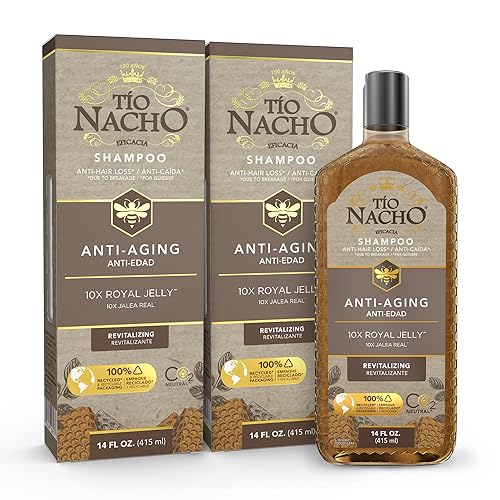 Tio Nacho Anti-Aging Shampoo with Royal Jelly, Shampoo for Aging Hair for Women and Men, Strengthening Formula to Help Defy Damage and Fortify Fragile