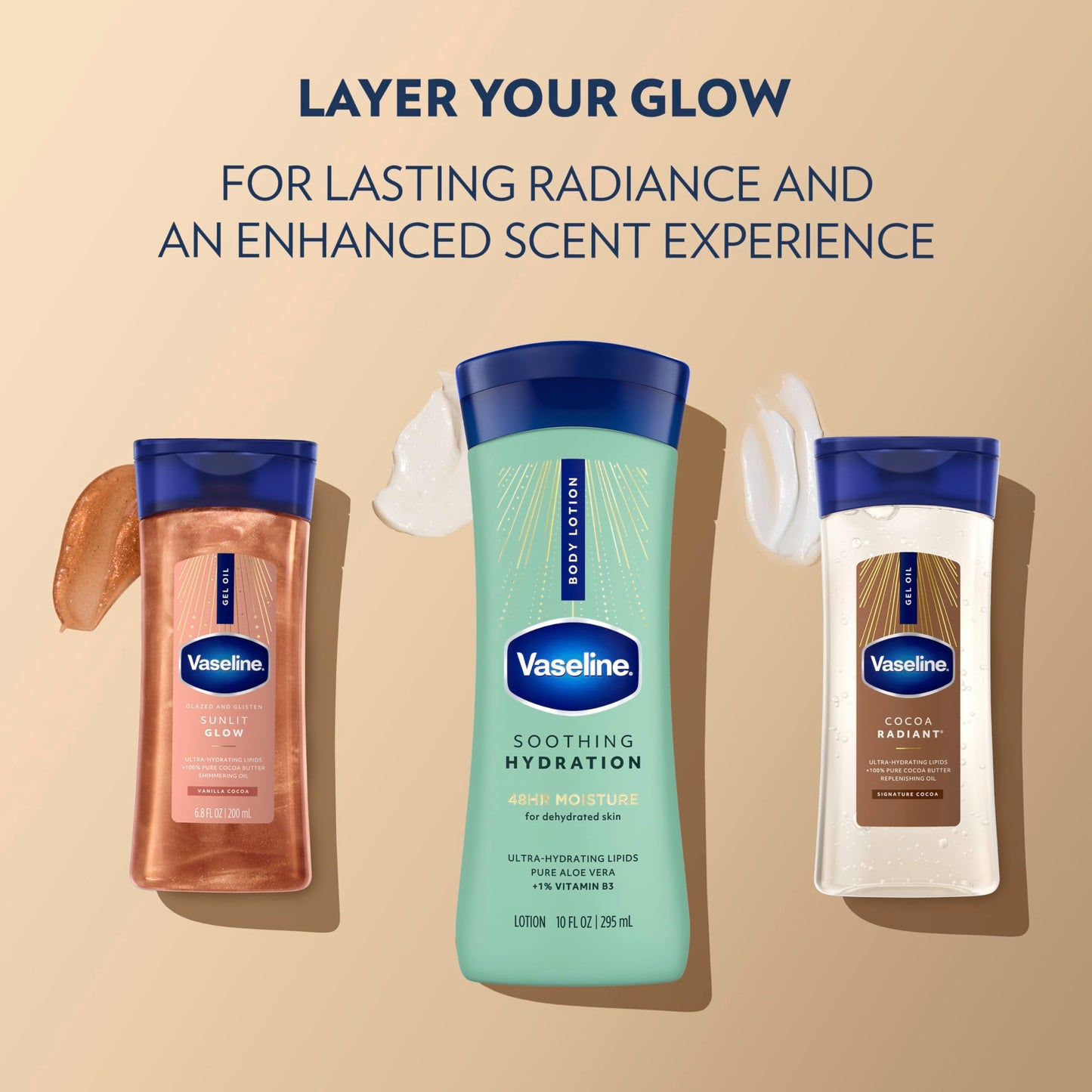 Vaseline Intensive Care Hand and Body Lotion For Dehydrated Skin Soothing Hydration Dry Skin Lotion with Aloe Vera Extract & Ultra-Hydrating Lipids 10