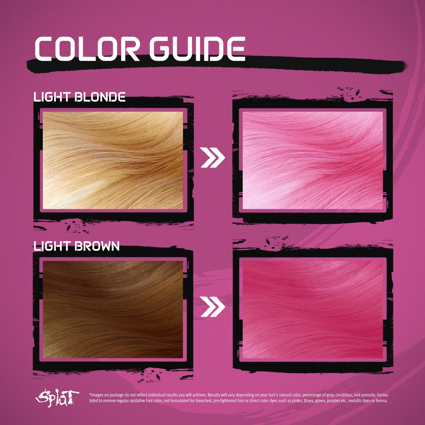 Splat Naturals Semi-Permanent Hair Color, Magenta, 6 fl. oz., 95% Natural Hair Dye Formula Lasts Up to 30 Washes, Vegan & Cruelty-Free