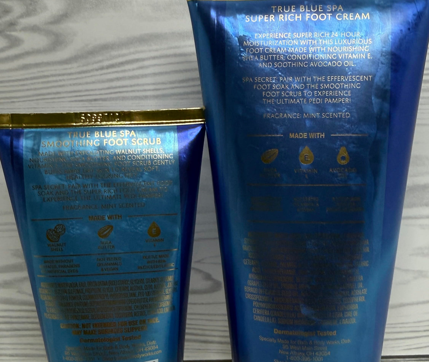 Bath & Body Works Foot Cream & Foot Scrub Set of 2 Beauty & Personal Care Bath & Body Works