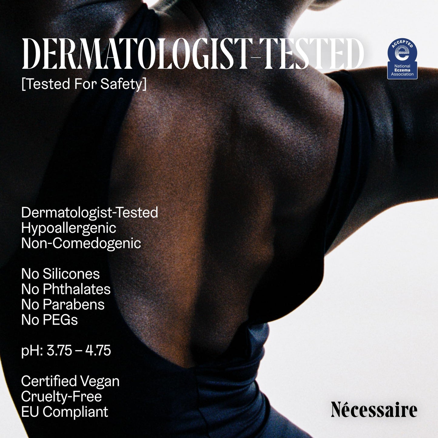 Nécessaire The Body Serum - Fragrance-Free Hyaluronic Acid Body Serum for Women+ Men. Niacinamide Firming Body Lotion - Fast-Absorbing for Sensitive +