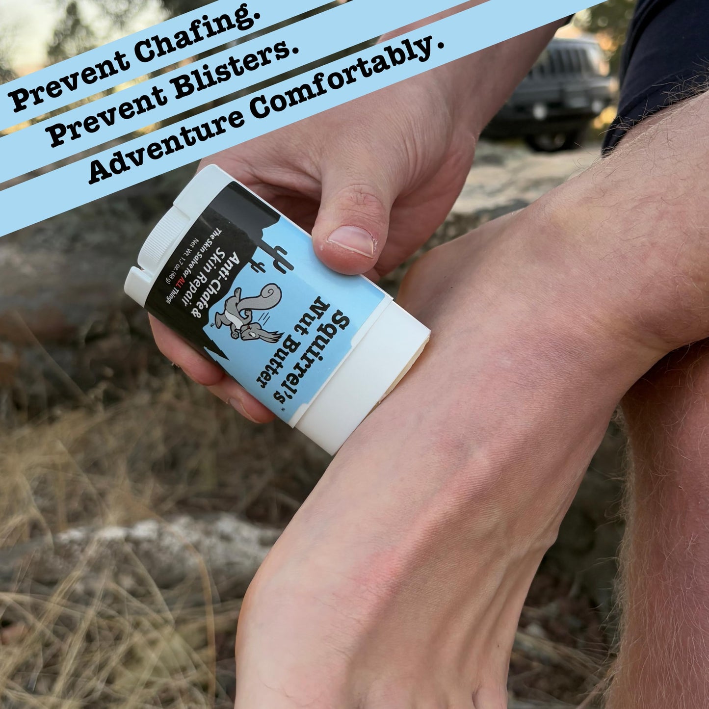 Squirrel's Nut Butter Anti Chafe Stick w/Peppermint & Tea Tree | All Natural Chafe Prevention & Skin Care for Athletes, Runners & Adventurers | Beauty and Personal Care Squirrel's Nut Butter